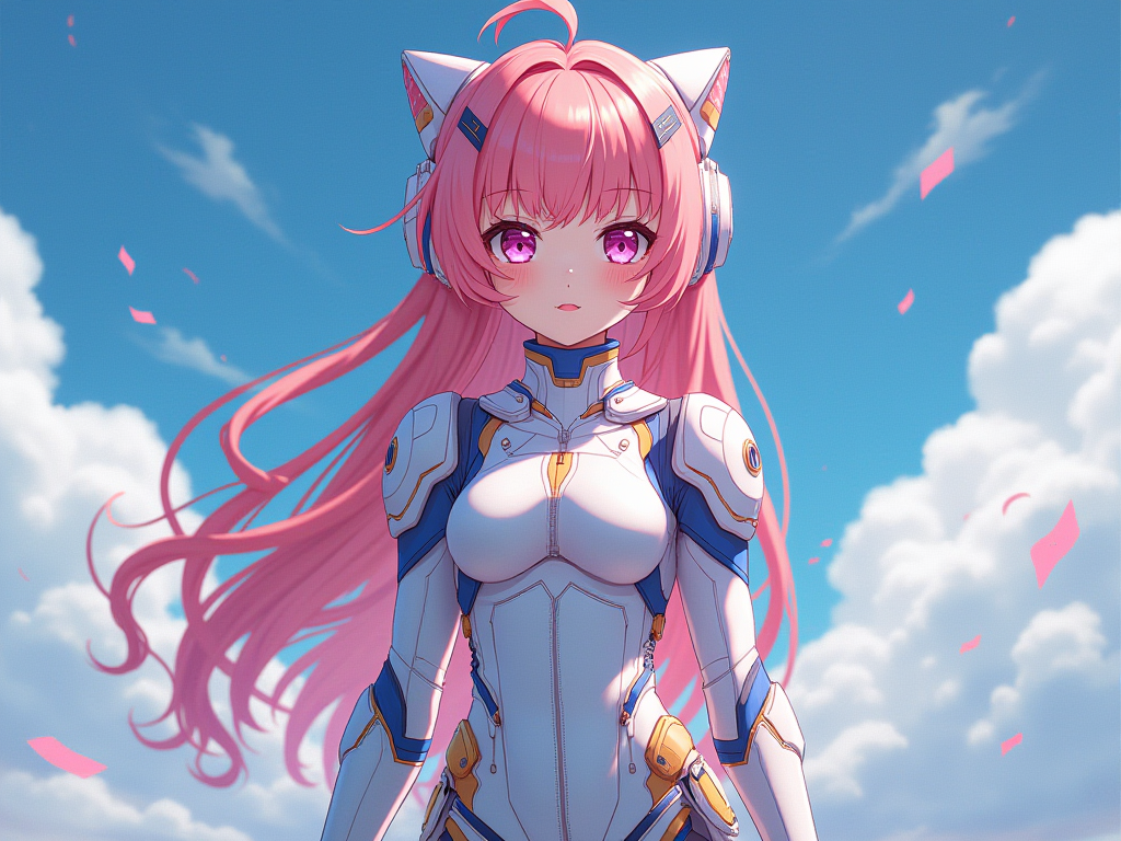 Loli Girl in Futuristic Sci-Fi Suit